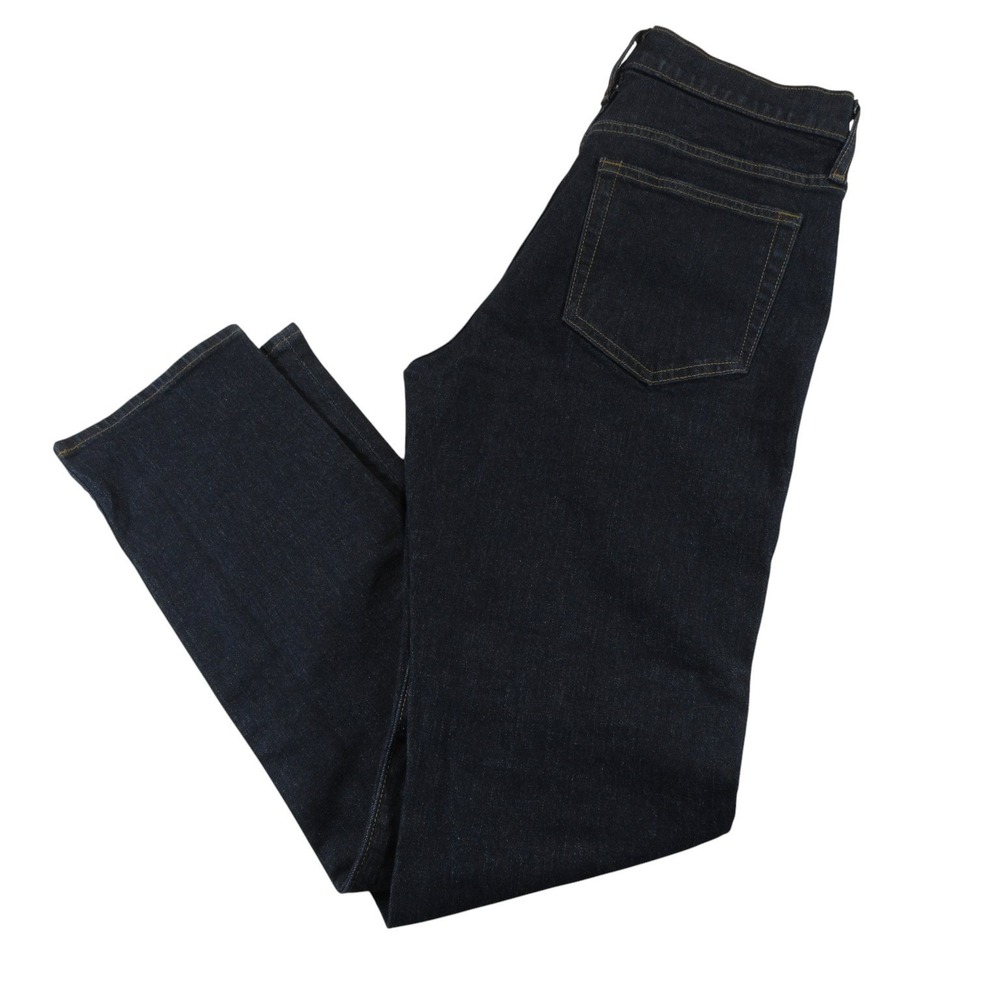 J Crew Mens Jeans 32 x 32 Slim Stretch Cotton Flex Pocket Dark Wash Straight Leg